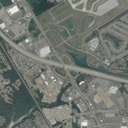 Aerial/Satellite Image of Interchange 255, VA