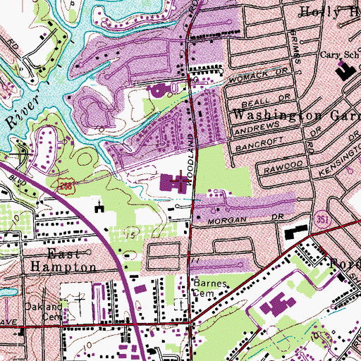 Topographic Map of Spratley Gifted Center, VA