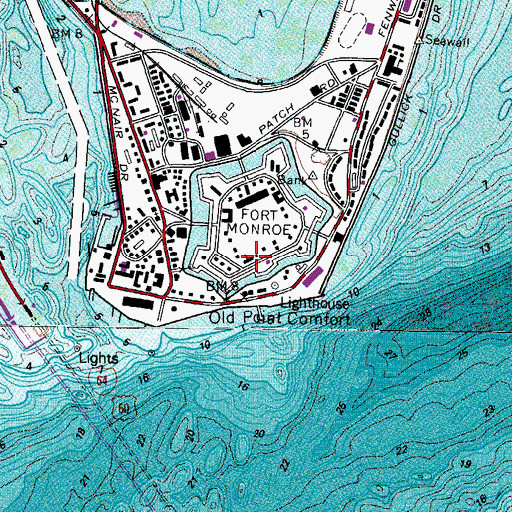 Topographic Map of Chapel of the Centurian, VA