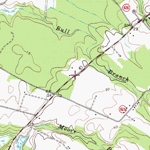Topographic Map of Little Hell, VA