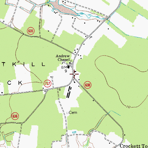 Topographic Map of Scott Store, VA