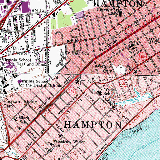 Topographic Map of The Church of Jesus Christ of Latter Day Saints, VA