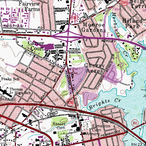 Topographic Map of Church of the Living God, VA