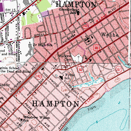 Topographic Map of Church of the Nazarene, VA