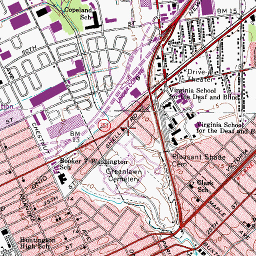Topographic Map of True Apostolic Faith Church of God and Christ, VA