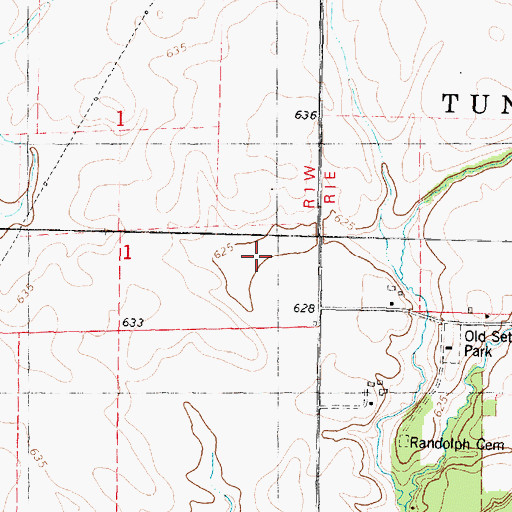 Topographic Map of State of Illinois, IL