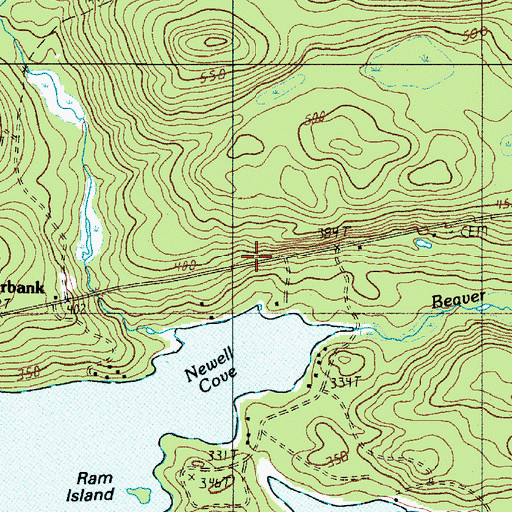 Topographic Map of State of Maine, ME