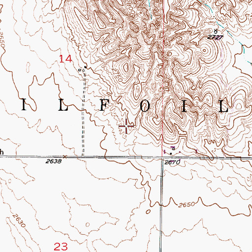 Topographic Map of State of Nebraska, NE