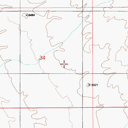 Topographic Map of State of Nevada, NV