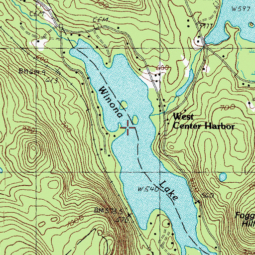 Topographic Map of State of New Hampshire, NH