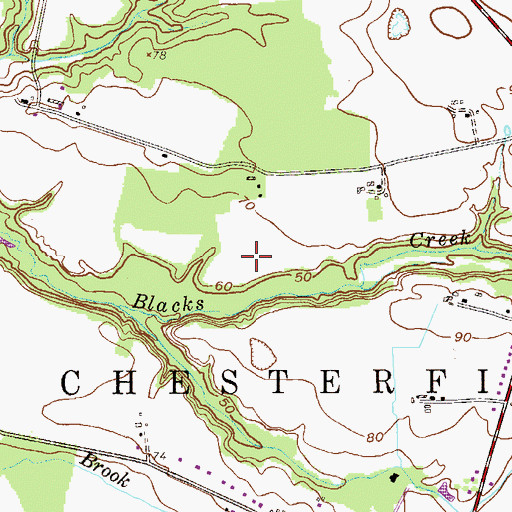 Topographic Map of State of New Jersey, NJ