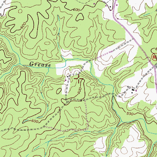 Topographic Map of Commonwealth of Virginia, VA