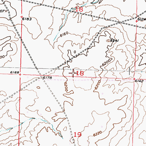 Topographic Map of State of Wyoming, WY