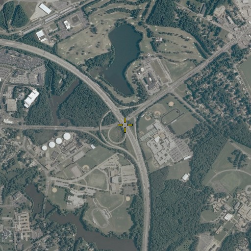 Aerial/Satellite Image of Interchange 282, VA