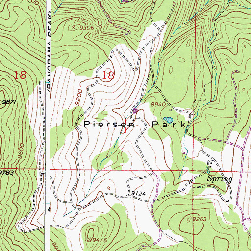 Topographic Map of Pierson Park, CO