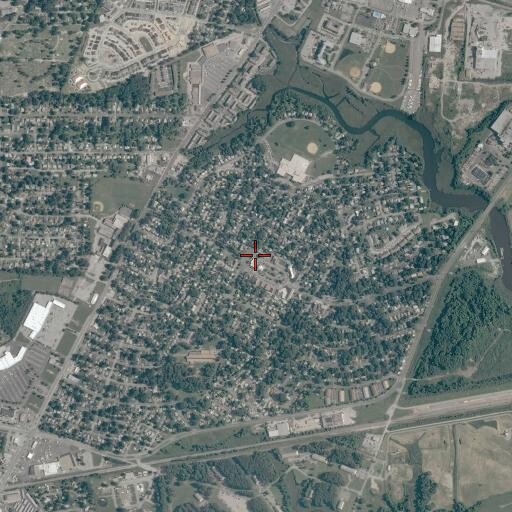 Aerial/Satellite Image of Cradock Station Portsmouth Post Office, VA