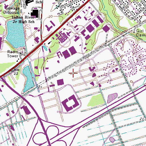 Topographic Map of Greenbrier Business Park, VA