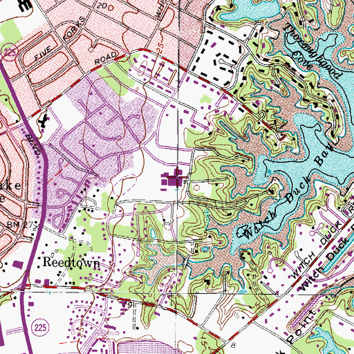 Topographic Map of Independence Middle School, VA