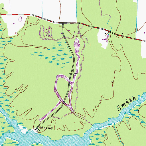 Topographic Map of Northwest River Park, VA