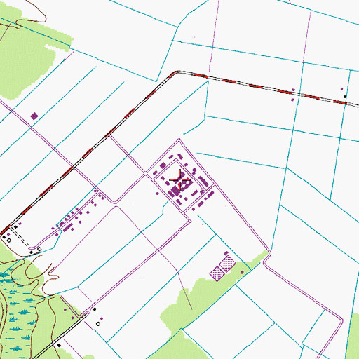 Topographic Map of Saint Brides Correctional Center, VA