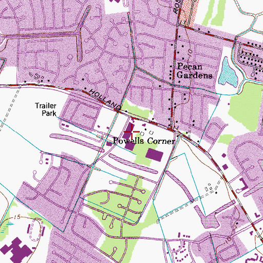 Topographic Map of Chimney Hill Shopping Center, VA