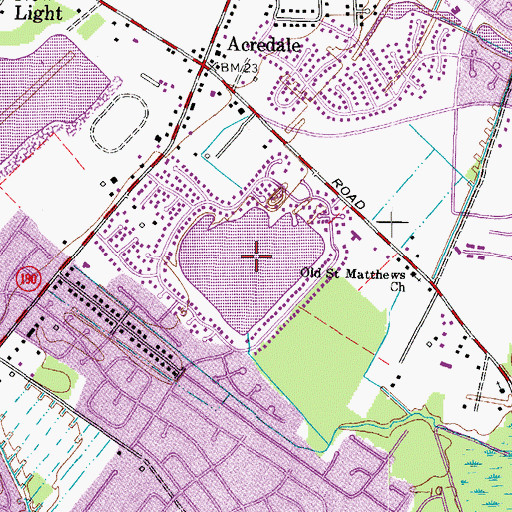 Topographic Map of Lake Christopher, VA