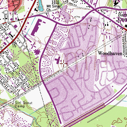 Topographic Map of College Park Elementary School, VA