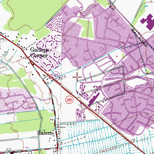 Topographic Map of Parkway Elementary School, VA