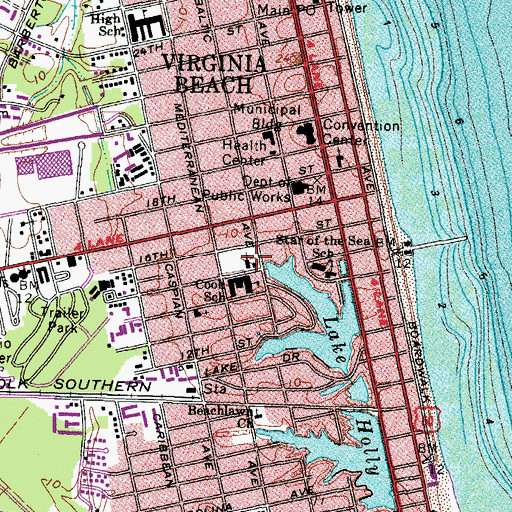 Topographic Map of Pentecostal Church of Christ, VA