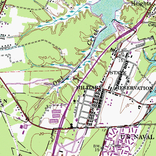 Topographic Map of Virginia Marine Science Museum, VA