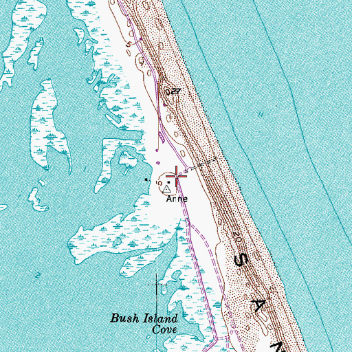 Topographic Map of Back Bay Game Refuge Camp (historical), VA