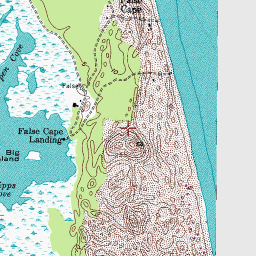 Topographic Map of Barbours Hill Waterfowl Management Area, VA