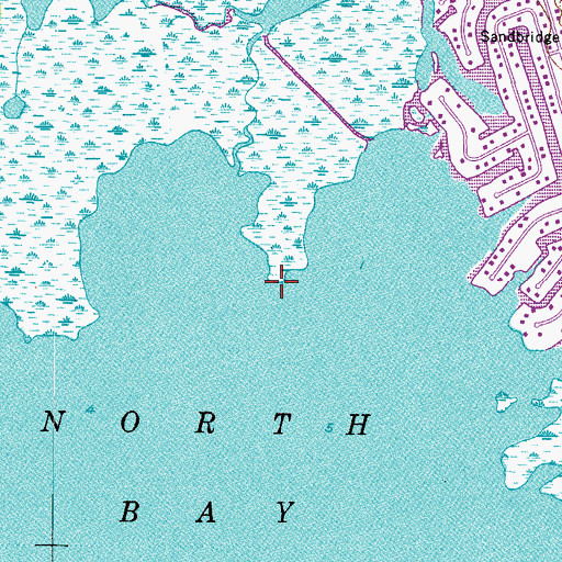 Topographic Map of East Big Bend Point, VA