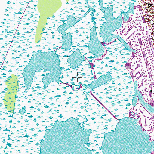 Topographic Map of Sandbridge Marsh, VA