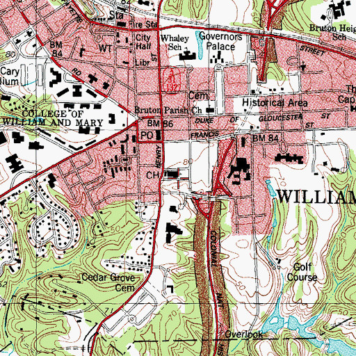Topographic Map of Galt Family Cemetery, VA