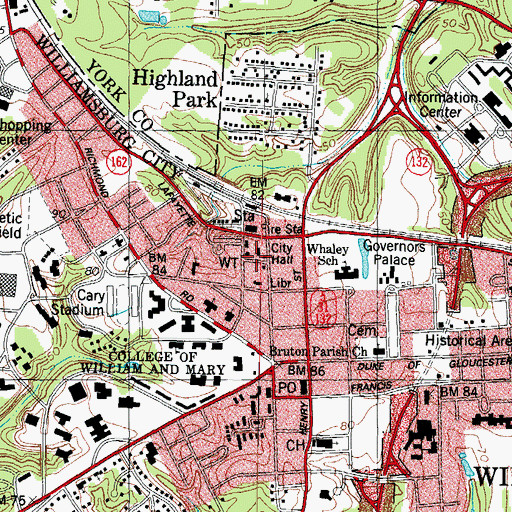 Topographic Map of Holiness Church, VA