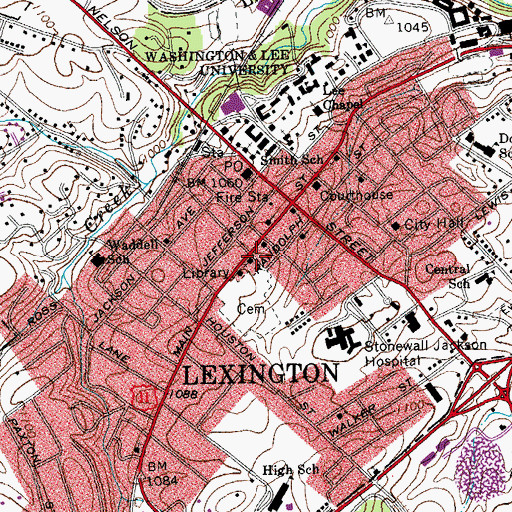 Topographic Map of Lauderdale Associated Reform Presbyterian Church, VA