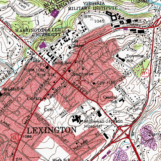 Topographic Map of New Hope Church of God in Christ, VA