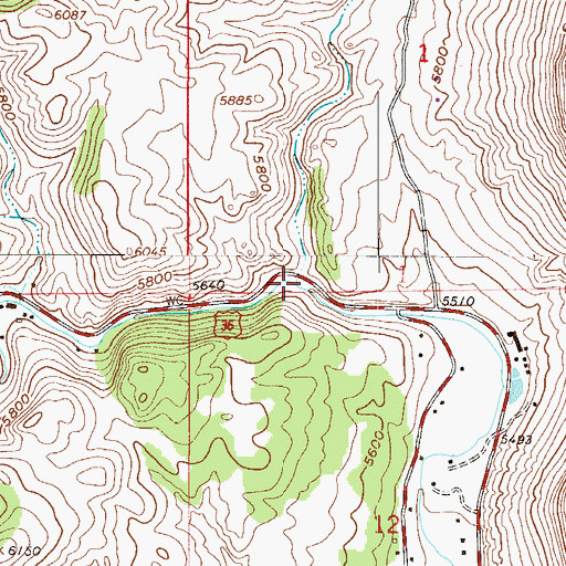 Topographic Map of Spring Gulch, CO