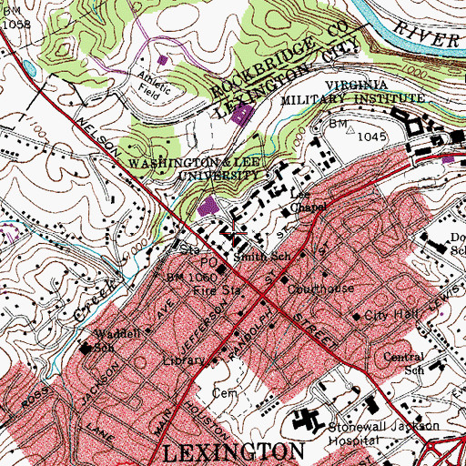 Topographic Map of Davis Dormitory, VA