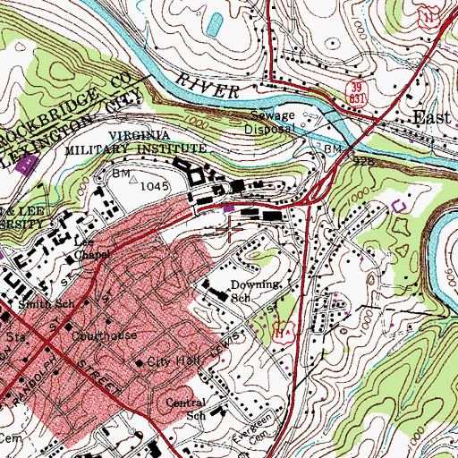 Topographic Map of Delaney Field, VA