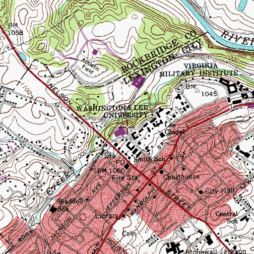 Topographic Map of Doremus Gymnasium, VA