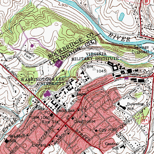 Topographic Map of Howe Annex, VA