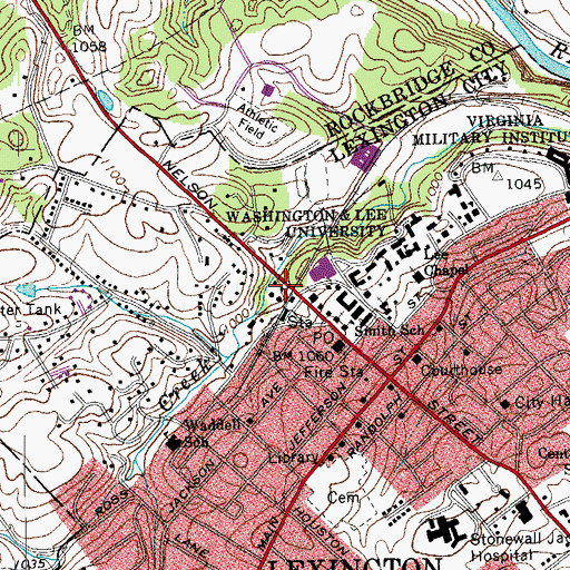 Topographic Map of Lenfest Center for the Performing Arts, VA