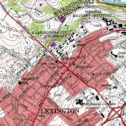 Topographic Map of Hopkins House, VA
