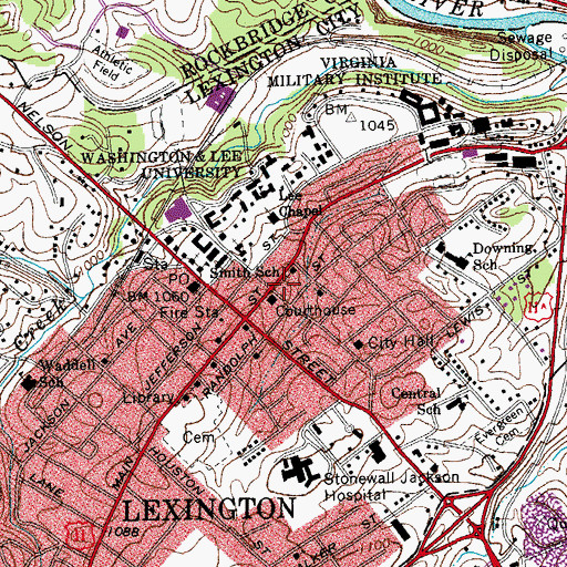 Topographic Map of McCampbell Inn, VA