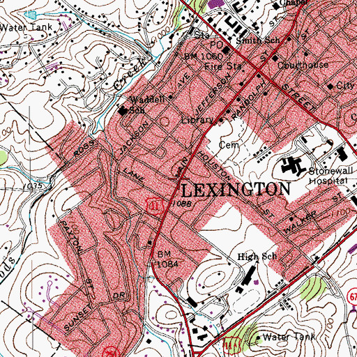Topographic Map of McElwee House, VA