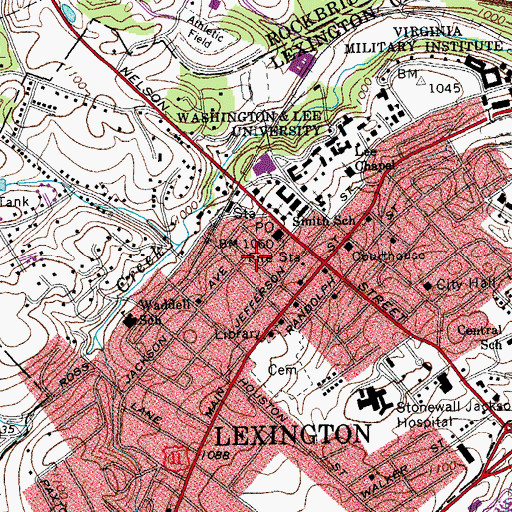 Topographic Map of Preston House, VA