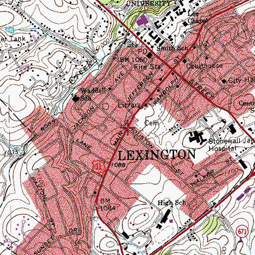 Topographic Map of Silverwood, VA