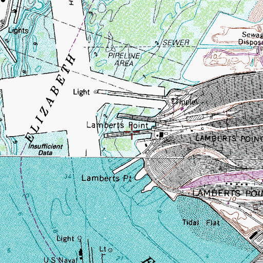 Topographic Map of Coal Pier 4, VA